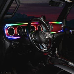 Jeep Wrangler JL LED Dash Strip Kit - Interior - ORACLE Lighting - Dynamic ColorSHIFT - `18-`23
